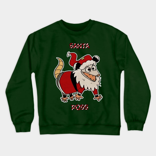 Santa Poss Crewneck Sweatshirt by Hillopurkki